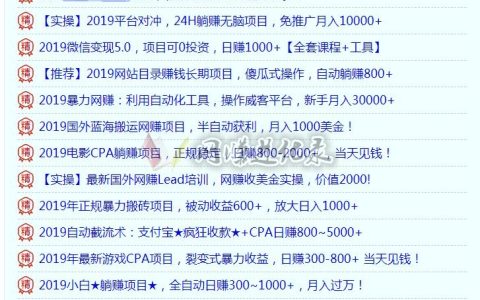 最赚钱的个人网站？赚钱是肯定的，只是赚多赚少问题