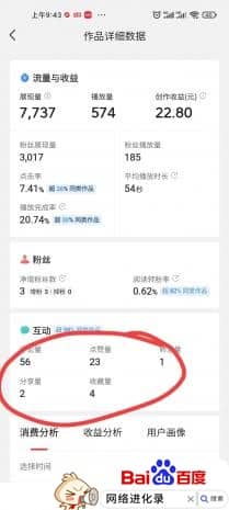 视频574的播放量，收益就有22.8元，为何播放低收益高？