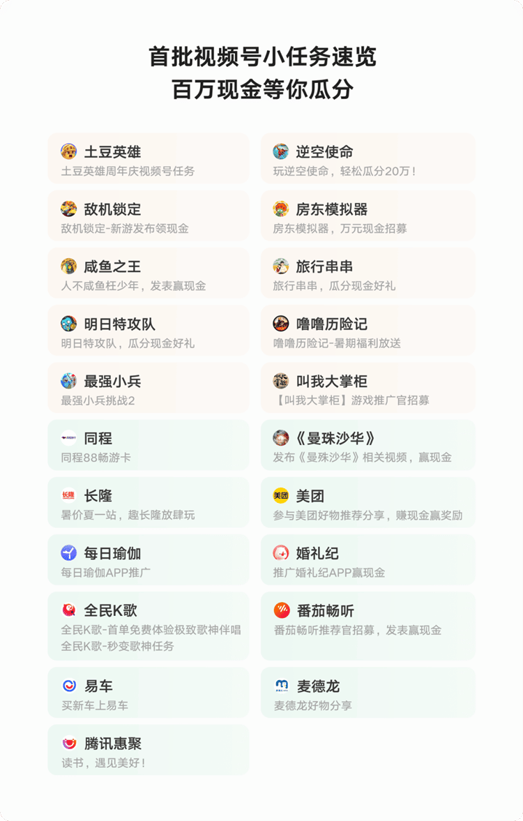 微信视频号如何变现呢？视频号小任务上线啦