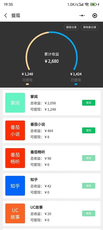 小说推文怎么赚钱？已提现1424元